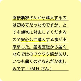 お客様からのお便りの写真